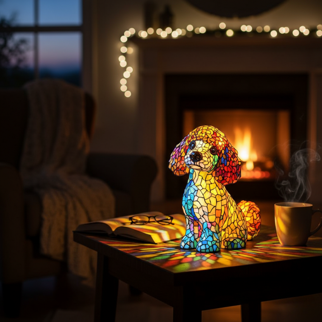 Lampada Decorativa Premium – Aurora the Poodle of Eternal Gentle Glow