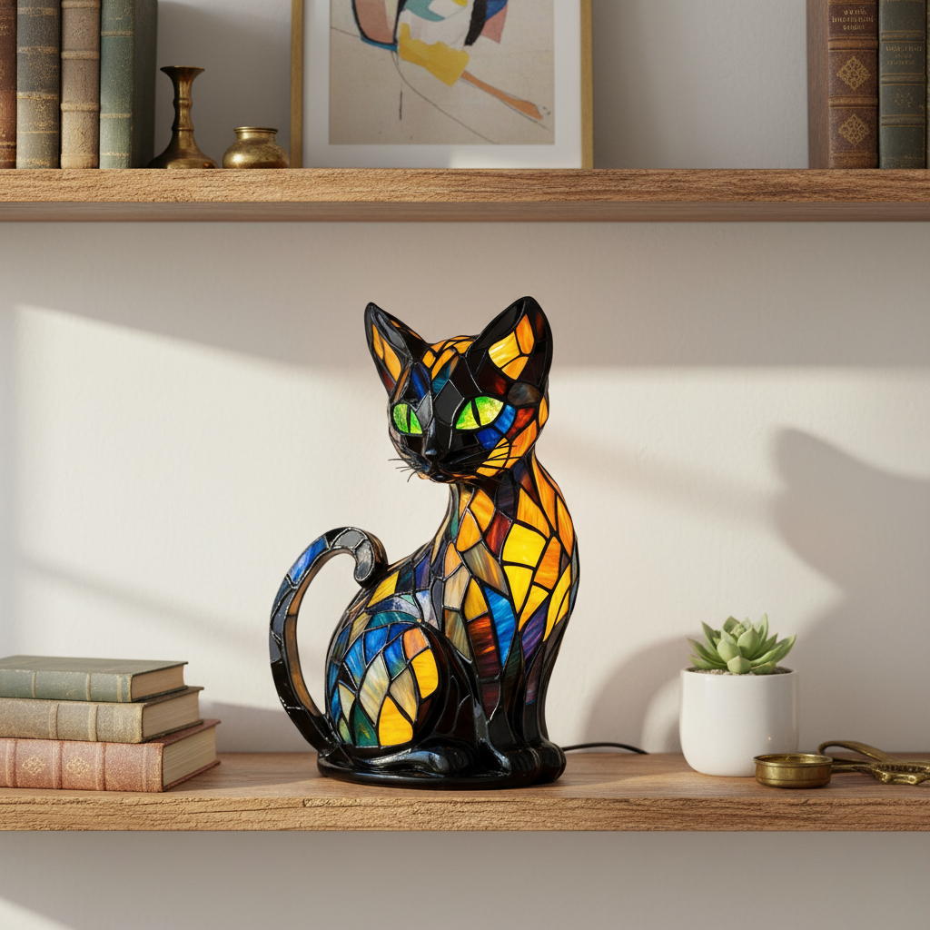 Lampada Decorativa Premium – Gato estiloso