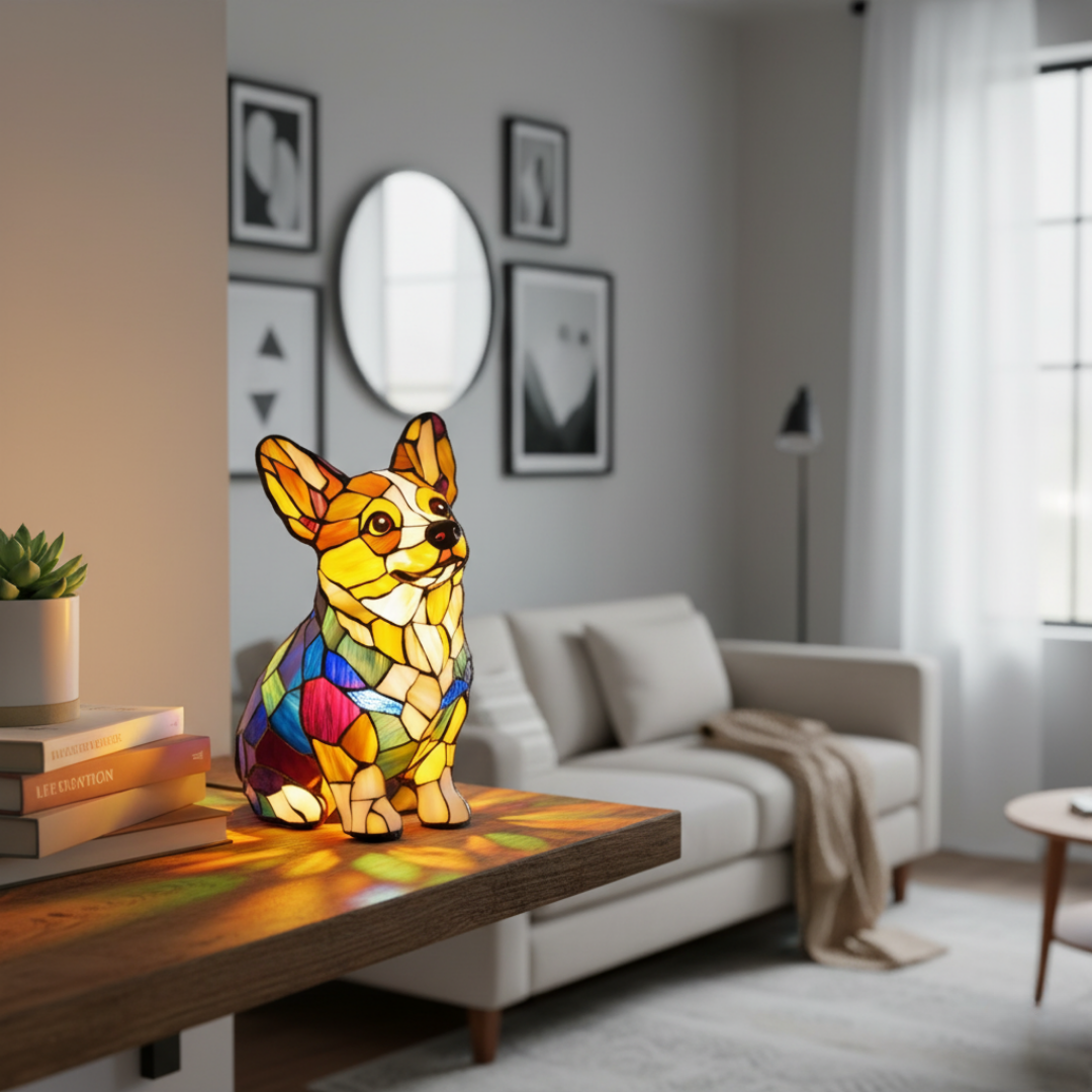 Lampada Decorativa Premium – Graceful Corgi