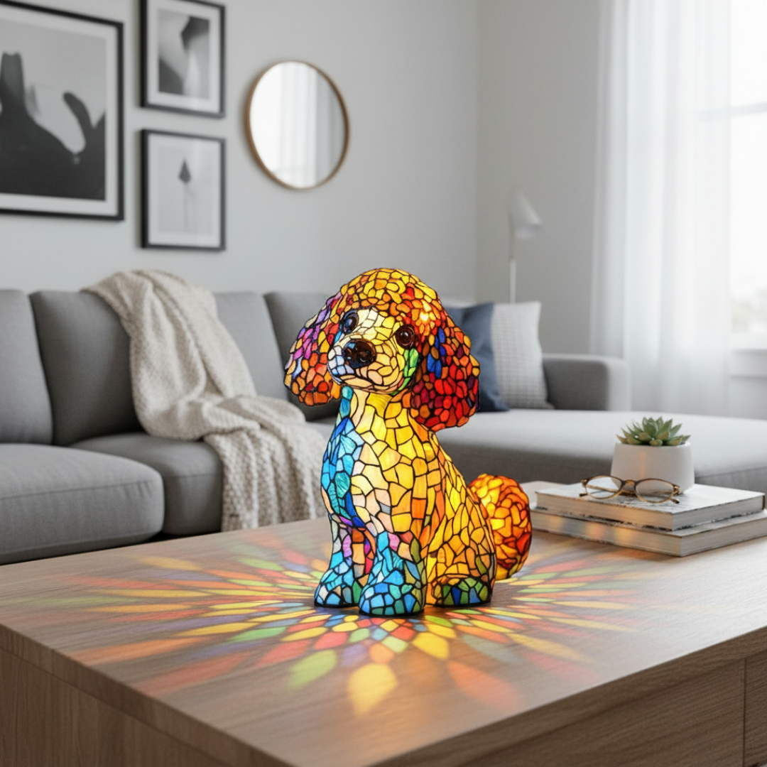 Lampada Decorativa Premium – Aurora the Poodle of Eternal Gentle Glow