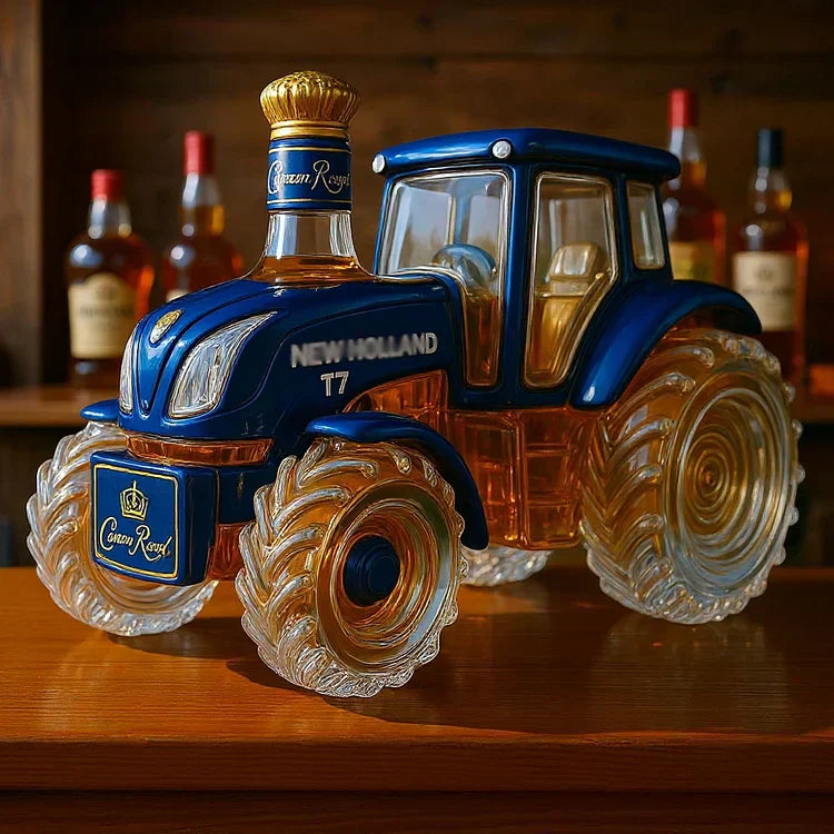 Whisky da Casa clássico em forma de trator New Holland T7