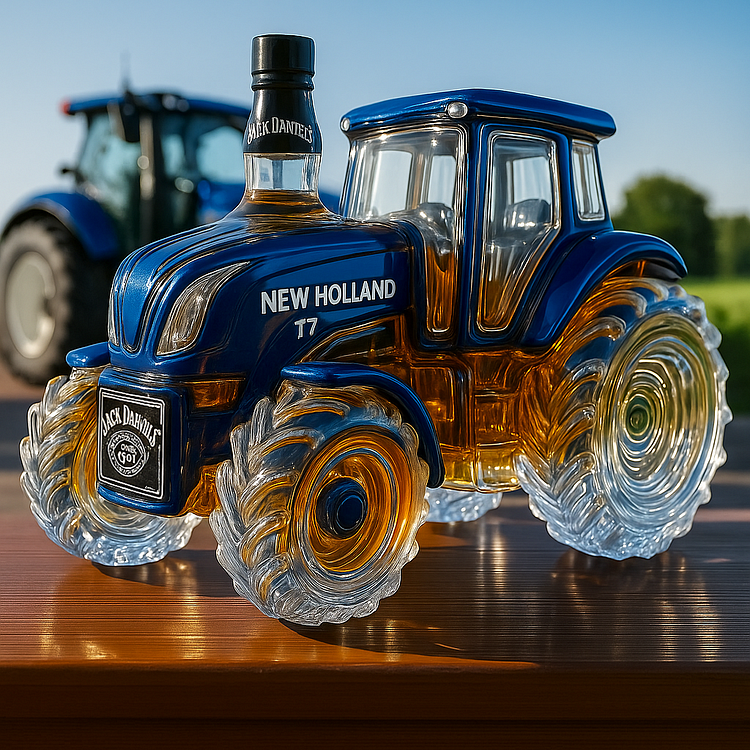 Whisky da Casa clássico em forma de trator New Holland T7