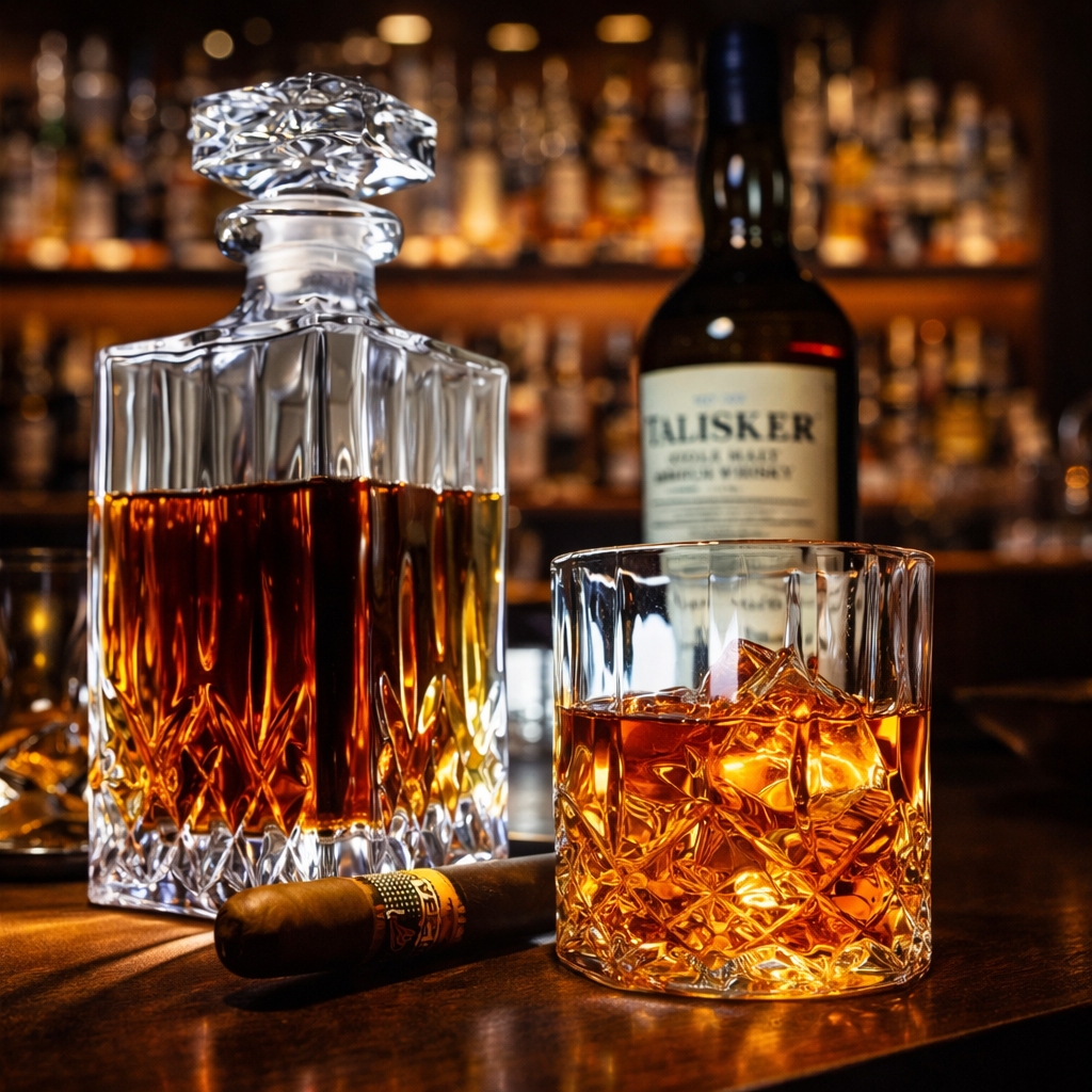 Whisky da Casa - Conjunto de garrafa e copos