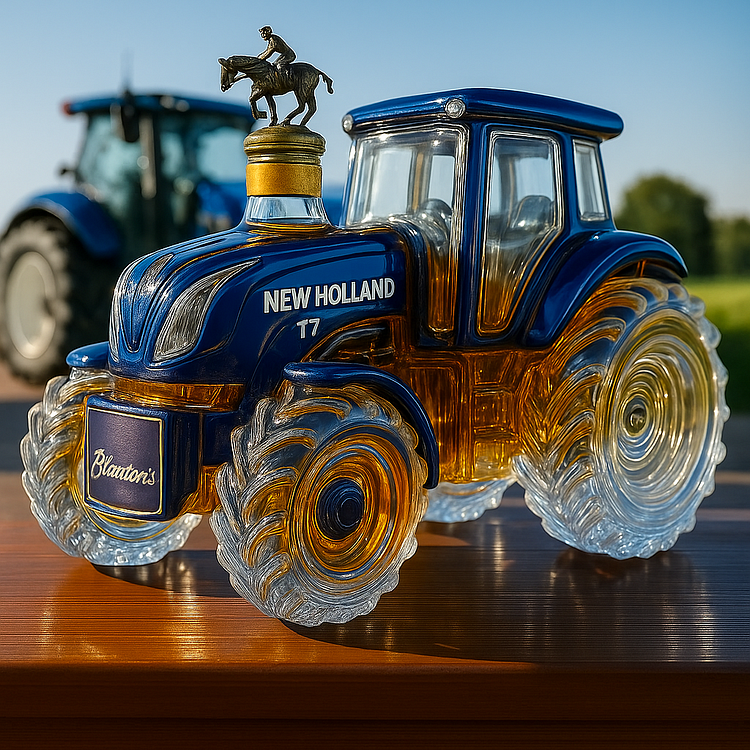 Whisky da Casa clássico em forma de trator New Holland T7