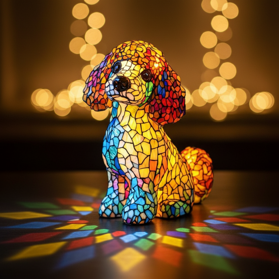 Lampada Decorativa Premium – Aurora the Poodle of Eternal Gentle Glow