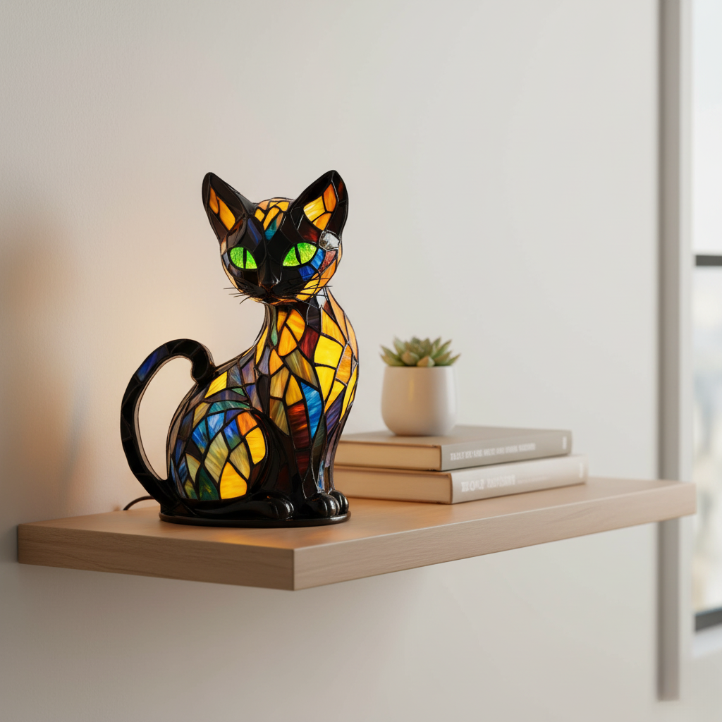 Lampada Decorativa Premium – Gato estiloso