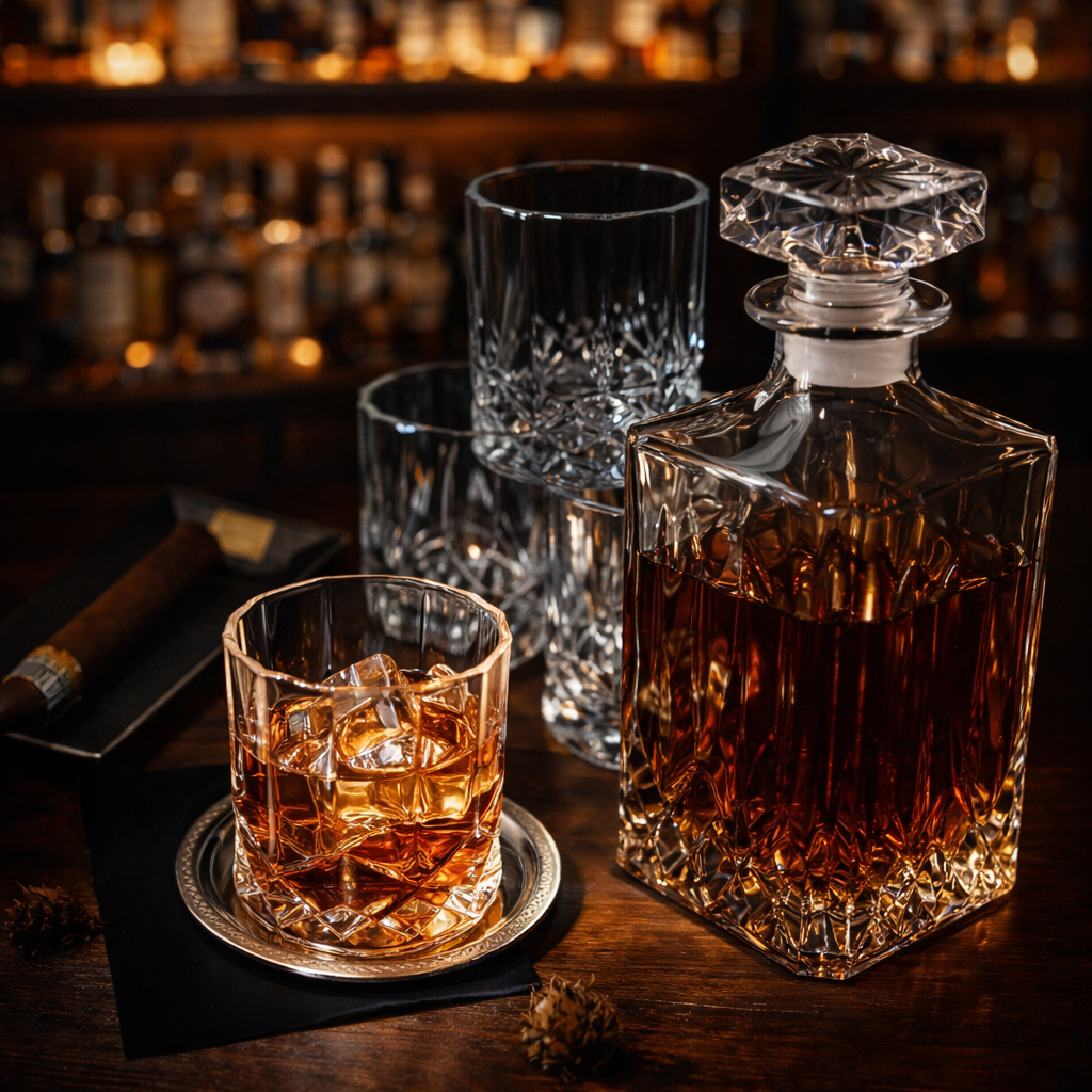 Whisky da Casa - Conjunto de garrafa e copos