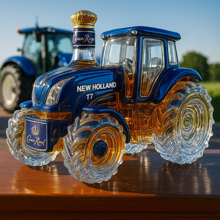 Whisky da Casa clássico em forma de trator New Holland T7